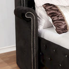 Furniture of America Iasi Modern Fabric Tufted Platform Bed