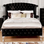 Furniture of America Iasi Modern Fabric Tufted Platform Bed