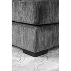 L-Shaped Chenille Upholstered Sectional Sofa in Gray