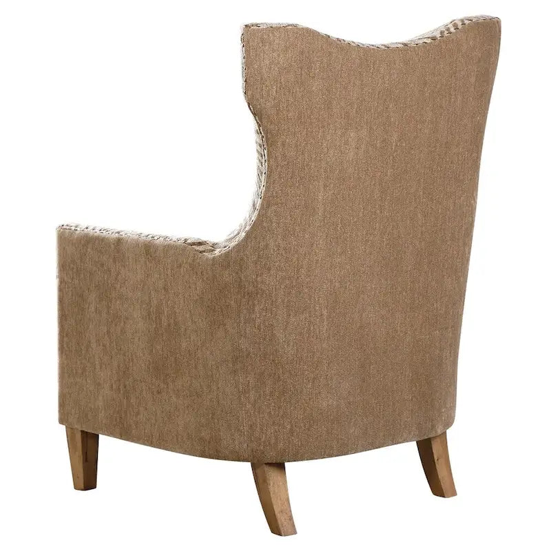 Uttermost Kiango Airy Neutrals Animal Pattern Arm Chair
