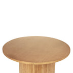 Round Wood Coffee Table Circle Pedestal Table