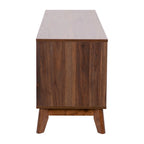 TV Stand with Adjustable Middle Shelf - Dual Soft Close Storage Doors