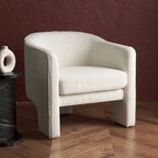 SAFAVIEH Couture Evchen Velvet Accent Chair - 30   W x 28   L x 30   H - 30Wx28Dx30H