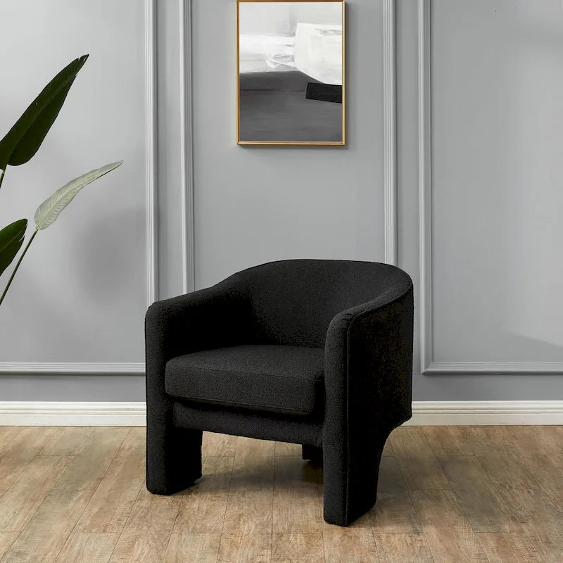 SAFAVIEH Couture Evchen Velvet Accent Chair - 30   W x 28   L x 30   H - 30Wx28Dx30H
