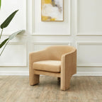 SAFAVIEH Couture Evchen Velvet Accent Chair - 30   W x 28   L x 30   H - 30Wx28Dx30H