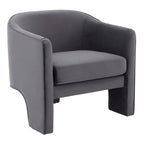 SAFAVIEH Couture Evchen Velvet Accent Chair - 30   W x 28   L x 30   H - 30Wx28Dx30H