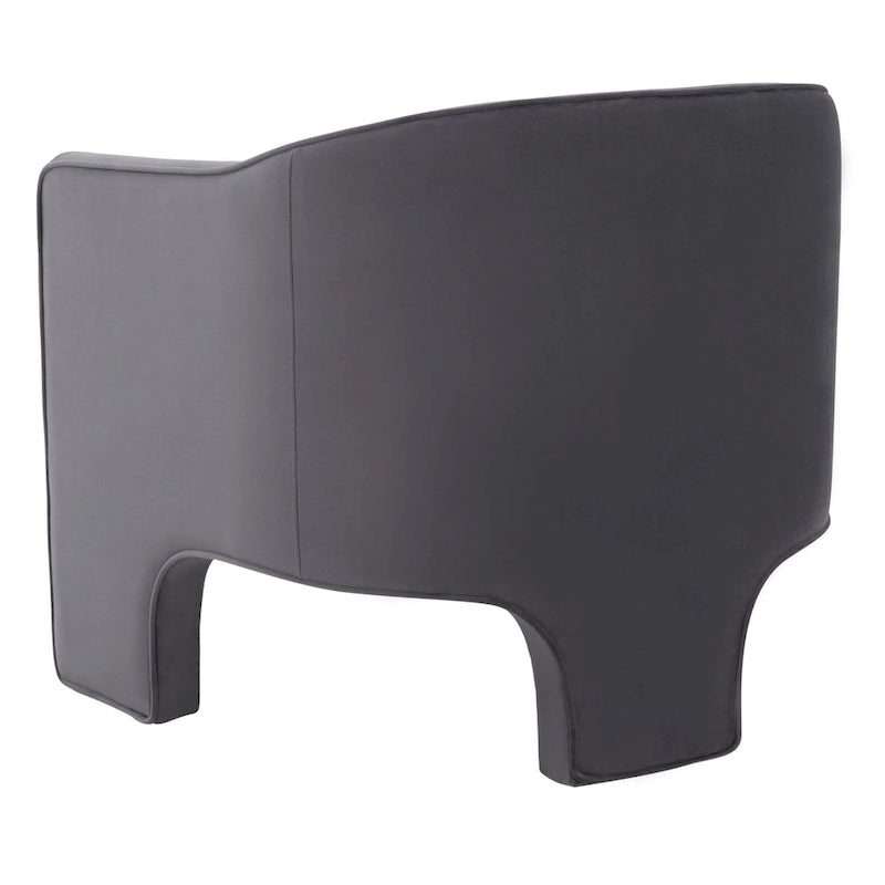 SAFAVIEH Couture Evchen Velvet Accent Chair - 30   W x 28   L x 30   H - 30Wx28Dx30H