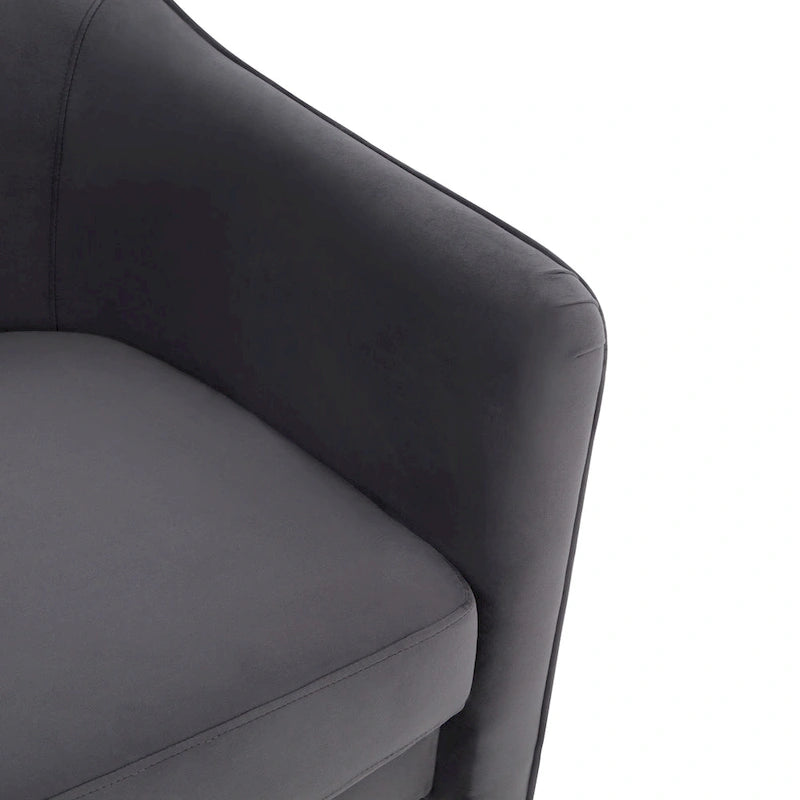 SAFAVIEH Couture Evchen Velvet Accent Chair - 30   W x 28   L x 30   H - 30Wx28Dx30H