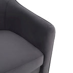 SAFAVIEH Couture Evchen Velvet Accent Chair - 30   W x 28   L x 30   H - 30Wx28Dx30H