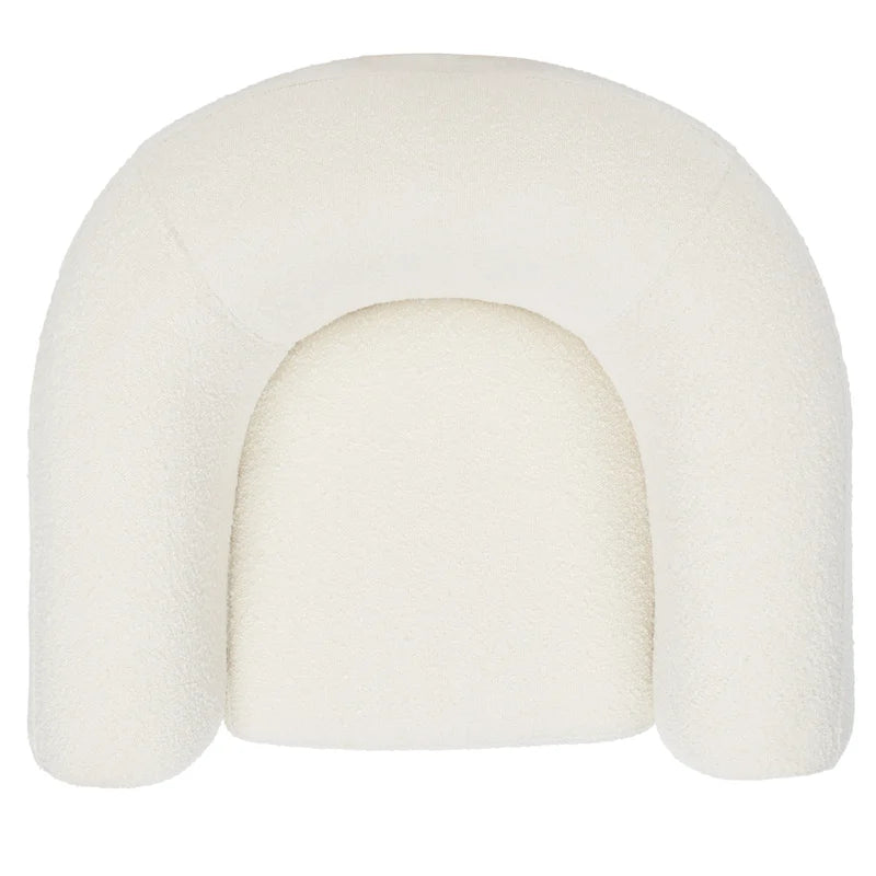 SAFAVIEH Couture Yauheniya Barrel Back Accent Chair - 38 In. W x 34 In. D x 28 In. H - 38Wx34Dx28H