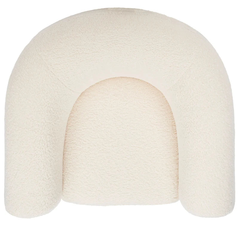 SAFAVIEH Couture Yauheniya Barrel Back Accent Chair - 38 In. W x 34 In. D x 28 In. H - 38Wx34Dx28H