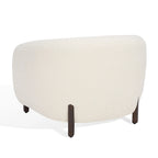 SAFAVIEH Couture Yauheniya Barrel Back Accent Chair - 38 In. W x 34 In. D x 28 In. H - 38Wx34Dx28H