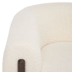 SAFAVIEH Couture Yauheniya Barrel Back Accent Chair - 38 In. W x 34 In. D x 28 In. H - 38Wx34Dx28H