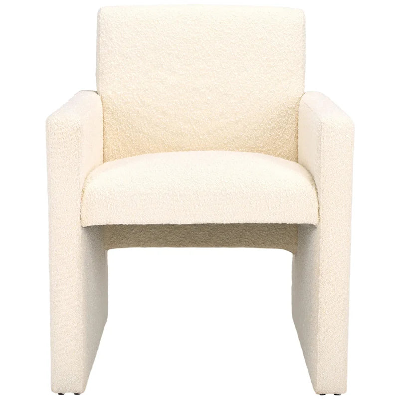 SAFAVIEH Couture Gunna Linen Arm Chair - 26   W x 25   D x 33   H - 26Wx25Dx33H