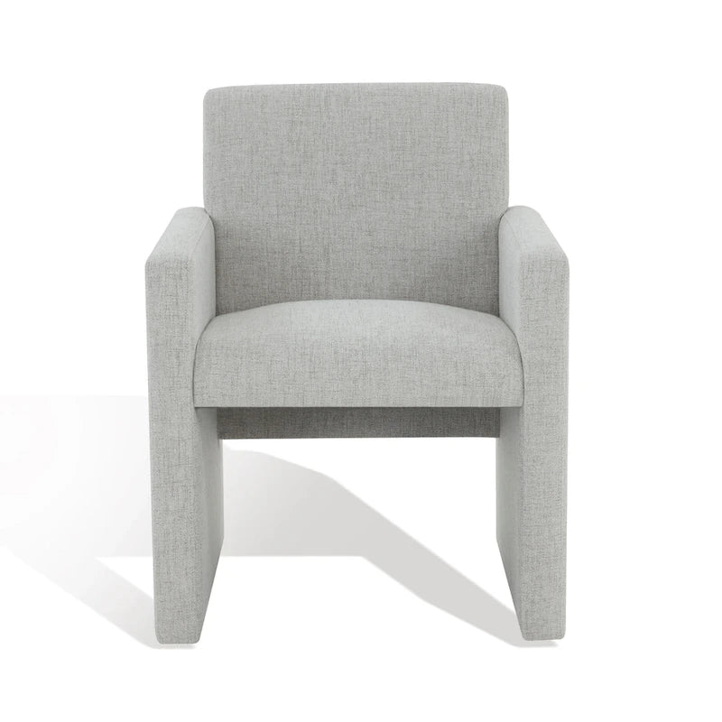 SAFAVIEH Couture Gunna Linen Arm Chair - 26   W x 25   D x 33   H - 26Wx25Dx33H