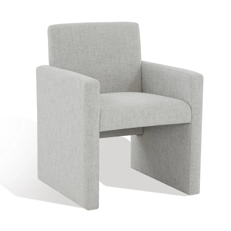 SAFAVIEH Couture Gunna Linen Arm Chair - 26   W x 25   D x 33   H - 26Wx25Dx33H