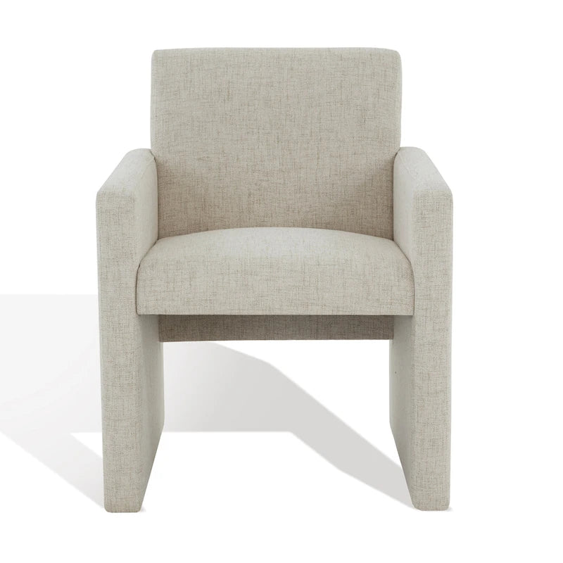 SAFAVIEH Couture Gunna Linen Arm Chair - 26   W x 25   D x 33   H - 26Wx25Dx33H