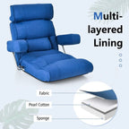 Adjustable Folding Sofa Chair with 6 Position Stepless Back - 31.5  x 28.5   x 29.5