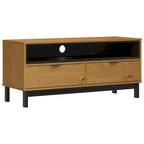 vidaXL TV Stand FLAM 43.3  x15.7  x19.7   Solid Wood Pine - 43.3   x 15.7   x 19.7