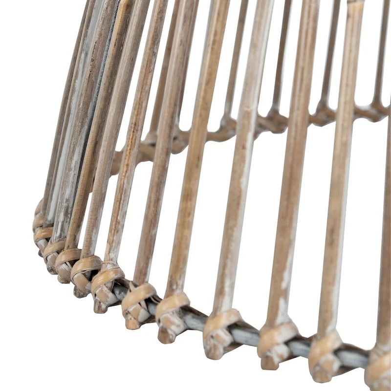 SAFAVIEH Aveline Modern Rattan Round Coffee Table - 31.5   W x 31.5   L x 17.7   H - 32Wx32Dx18H