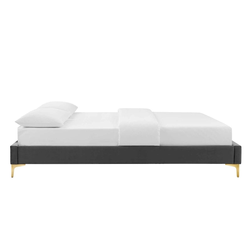 Colette King Performance Velvet Platform Bed