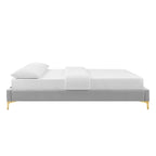 Colette King Performance Velvet Platform Bed