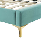 Colette King Performance Velvet Platform Bed