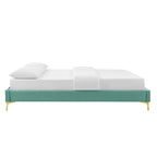 Colette King Performance Velvet Platform Bed