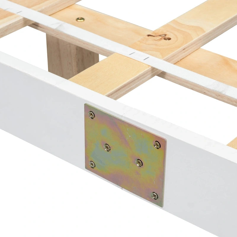 King Size Floating Bed with LED Lights