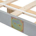 King Size Floating Bed with LED Lights