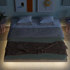 King Size Floating Bed with LED Lights