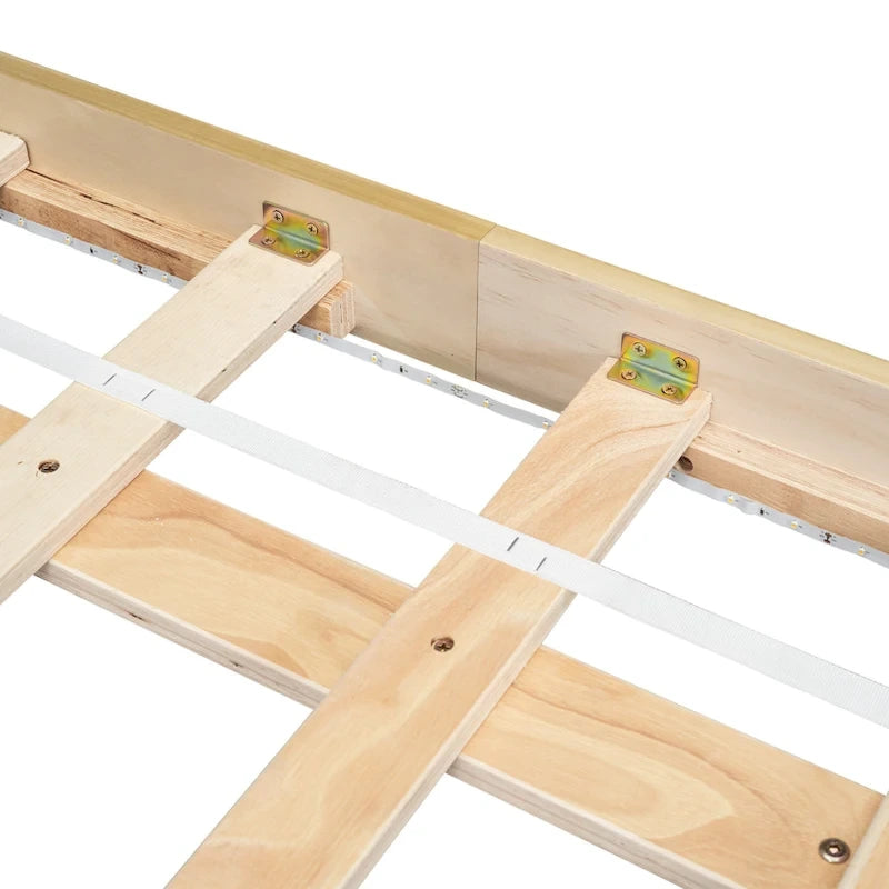 King Size Floating Bed with LED Lights