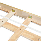 King Size Floating Bed with LED Lights