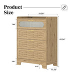 Wood Drawer Dresser for Bedroom