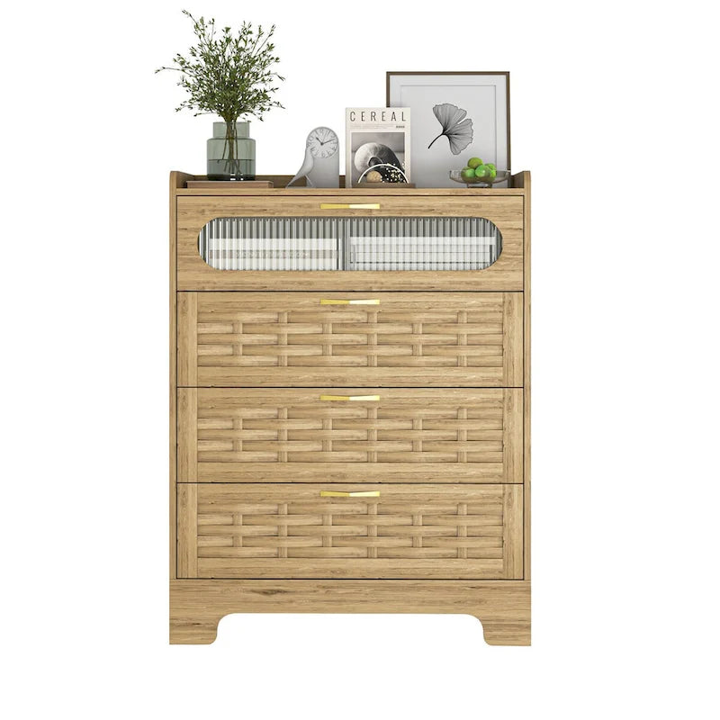 Wood Drawer Dresser for Bedroom