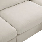 Merax Upholstery Convertible Sectional Sofa, L Shaped Couch with Reversible Chaise