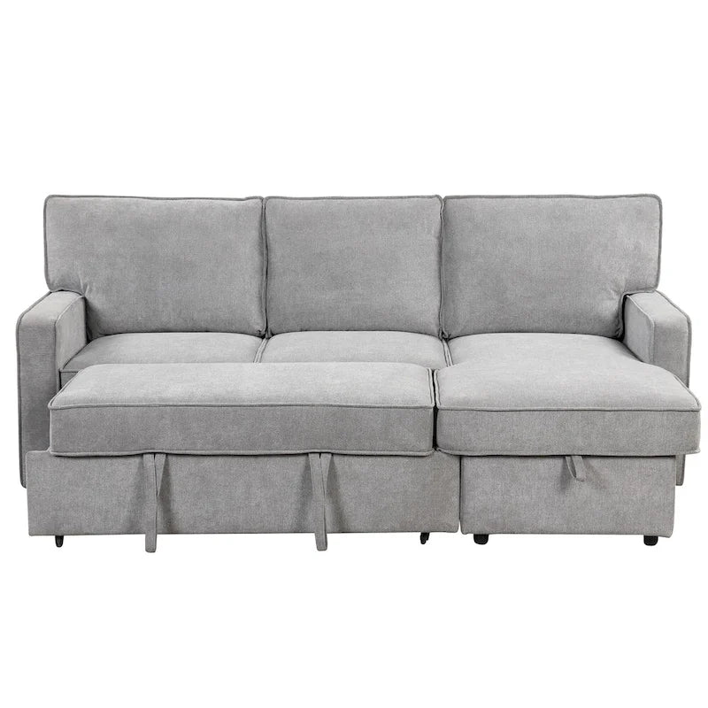 Upholstery Sleeper Sectional Sofa with Storage and USB port