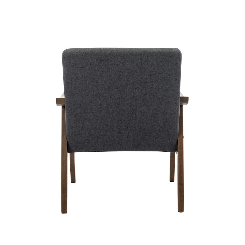 Porthos Home Galina Fabric Accent Chair with Rubberwood Legs