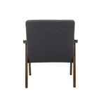 Porthos Home Galina Fabric Accent Chair with Rubberwood Legs