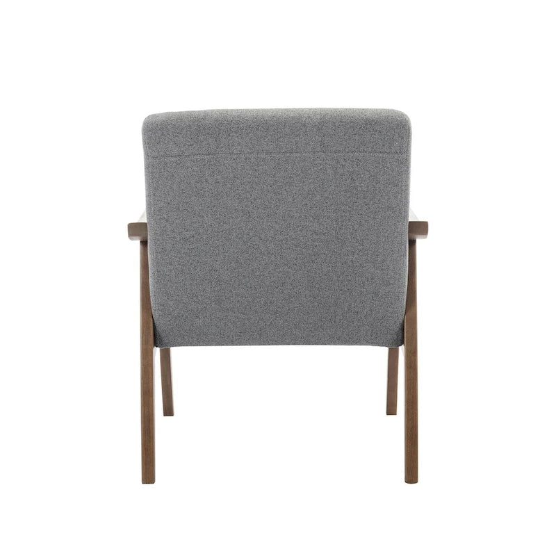 Porthos Home Galina Fabric Accent Chair with Rubberwood Legs