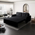 66.2   Queen Pull Out Sofa Bed with Storage and 2 Soft Pillows