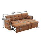 L-Shaped Modular Sectional Sofa with Reversible Chaise and Storage