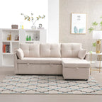 L-Shaped Modular Sectional Sofa with Reversible Chaise and Storage