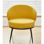 Mid Century Velvet Upholstered Living Room Accent Chair