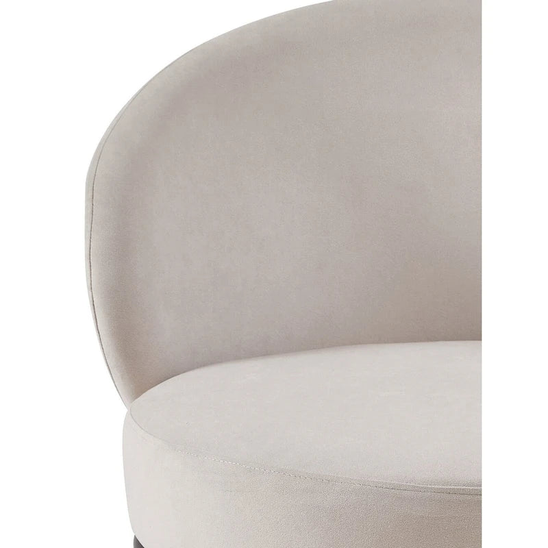 Mid Century Velvet Upholstered Living Room Accent Chair