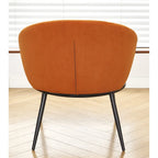 Mid Century Velvet Upholstered Living Room Accent Chair