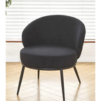 Mid Century Velvet Upholstered Living Room Accent Chair