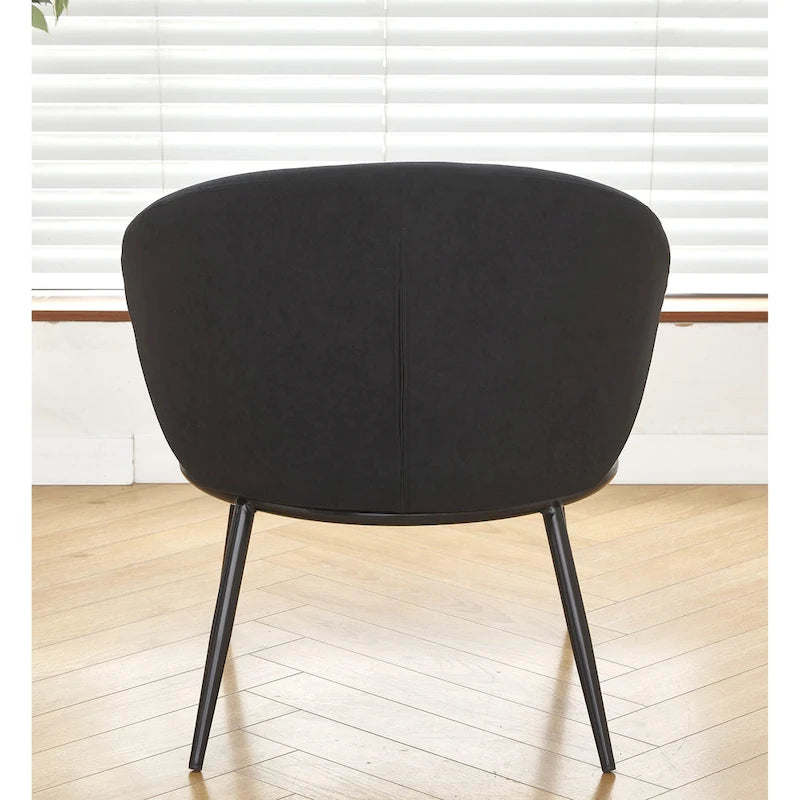 Mid Century Velvet Upholstered Living Room Accent Chair