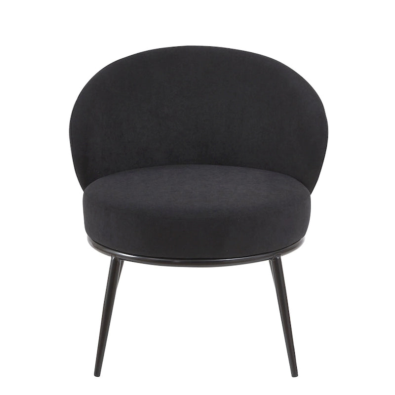 Mid Century Velvet Upholstered Living Room Accent Chair