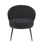 Mid Century Velvet Upholstered Living Room Accent Chair